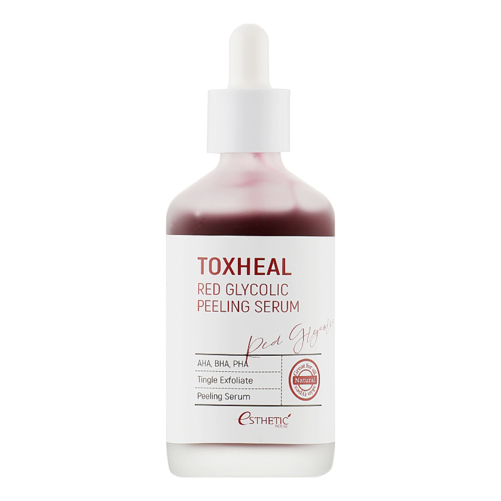 Гликолевая пилинг-сыворотка Toxheal Red Glyucolic Peeling Serum teana пилинг для лица aha pha кислотный пилинг гликолевая кислота 10%