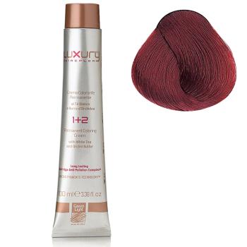 Стойкая крем-краска Красный блондин 7.6 Luxury Hair Color Red Blond 7.6 Green Light 100 мл