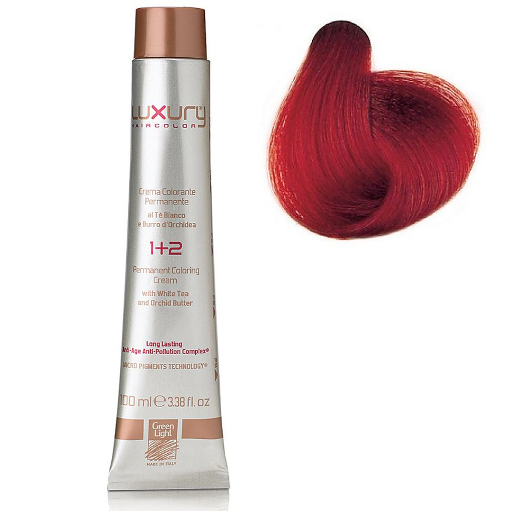 Стойкая крем-краска Эксклюзивный красный блондин 7666 Luxury Hair Color Exclusive Red Blond 7666 1594₽