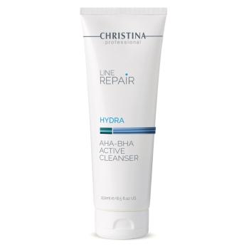Очищающий активный гель с AHA-BHA кислотами Hydra AHA-BHA Active Cleanser Christina 250 мл