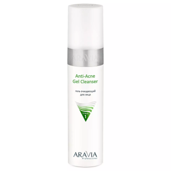 Гель очищающий для жирной и проблемной кожи лица Anti-Acne Gel Cleanser Aravia