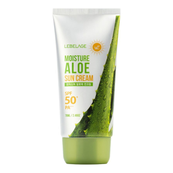Солнцезащитный увлажняющий крем SPF50+ Moisture Aloe Sun Cream Lebelage 70 мл