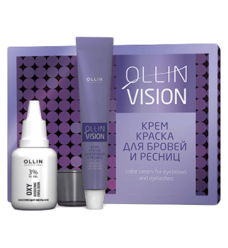 Крем-краска для бровей и ресниц цвет Графит Ollin Vision Set Ollin Professional 1 шт