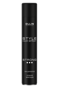 Лак для волос сильной фиксации Strong Hairspray Ollin Professional 500 мл
