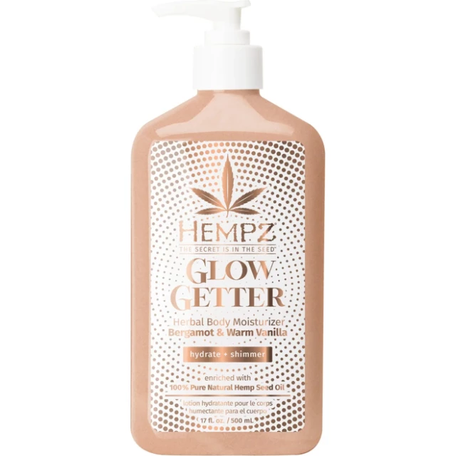 Молочко для тела с мерцающим эффектом Бергамот и Ваниль Hempz Glow Getter Herbal Body Moisturizer Bergamot & Warm Vanilla