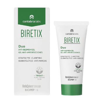 Себорегулирующий гель Biretix Duo Purifying Exfoliant Gel/ Anti-Blemish Gel Cantabria Labs