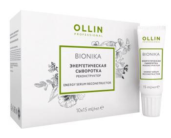 Энергетическая сыворотка-реконструктор Bionika для глубокого восстановления волос Ollin Professional