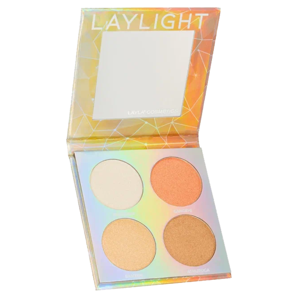 Палитра из 4 хайлайтеров Palette Laylight