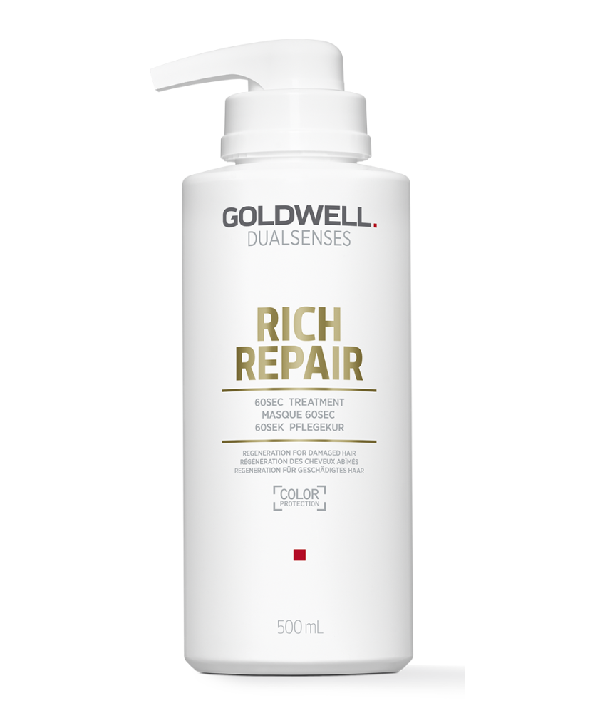 Восстанавливающий уход за 60 секунд для поврежденных волос Rich Repair 60sec Treatment (06144/4021609278528, 500 мл)