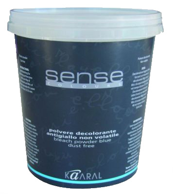 Осветляющая пудра антижелтая Sense colours Bleach Powder Blue Dust Free