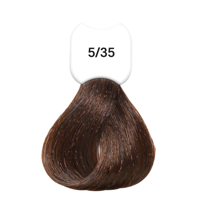 Стойкая крем-краска для волос Kydra Creme (KC00535, 5/35, Chatain clair dore acajou, 60 мл, Золотистые/Медные оттенки)