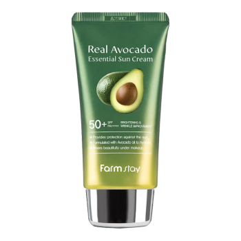 Солнцезащитный крем SPF 50+ Real Avocado Essential Sun Cream FarmStay 70 г