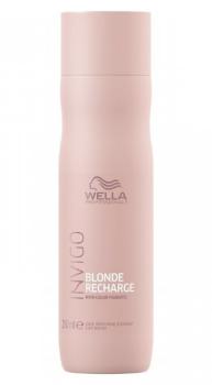 Шампунь-нейтрализатор желтизны для холодных светлых оттенков Invigo Blonde Recharge Wella 300 мл