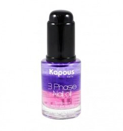 Трехфазное питательное масло для ногтей 3 Phase nail oil Kapous 11 мл