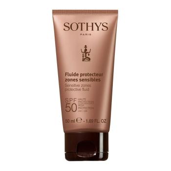 Флюид с SPF50 для лица и чувствительных зон тела Sensitive Zones Protective Fluid SPF50 High Protection UVA/UVB Sothys