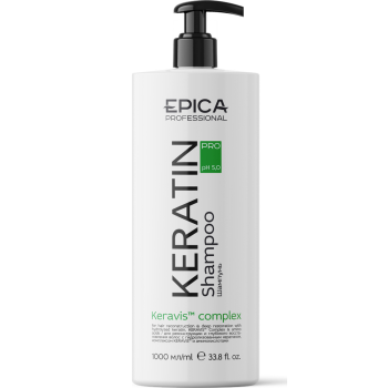 Шампунь для реконструкции и глубокого восстановления волос Keratin PRO Epica