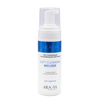 Очищающий мусс с успокаивающим действием Soft Cleansing Mousse Aravia
