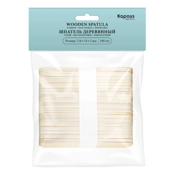 Шпатель деревянный узкий, 114*10*2 мм Kapous