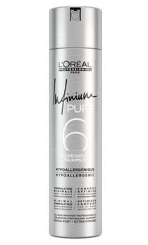 Лак для волос без запаха сильной фиксации Infinium Pure Soft LOreal