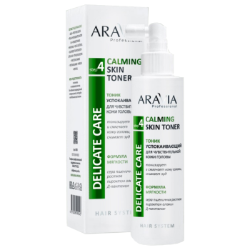 Тоник успокаивающий для чувствительной кожи головы Calming Skin Toner Aravia