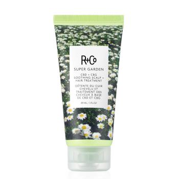 Успокаивающий уход для кожи головы и волос Дивный Сад Super Garden CBD + CBG Soothing Scalp + Hair Treatment R+Co 89 мл