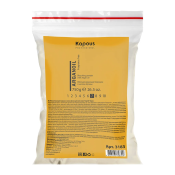 Обесцвечивающий порошок с маслом арганы для волос Kapous 750 г