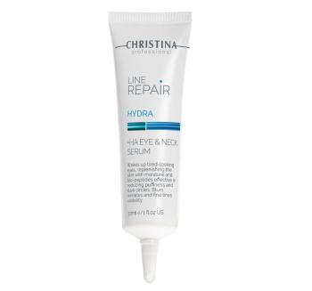 Сыворотка для кожи вокруг глаз и шеи с гиалуроновой кислотой Hydra Ha Eye & Neck Serum Christina 30 мл