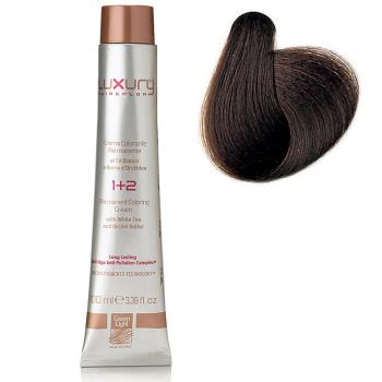 Стойкая крем-краска Светлый табачный каштан 5.73 Luxury Hair Color Light Tobacco Brown 5.73 Green Light 100 мл