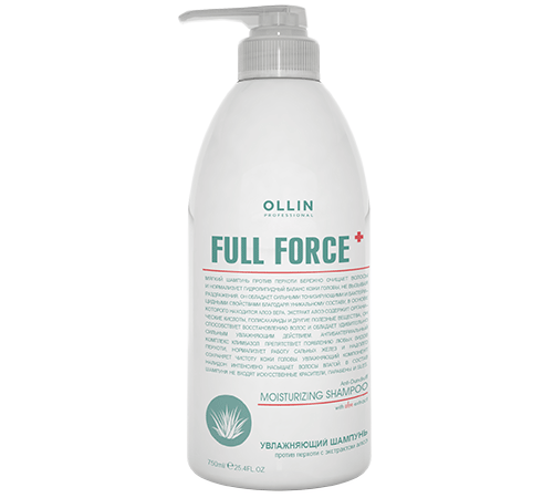 Увлажняющий шампунь против перхоти с экстрактом алоэ Ollin Full Force