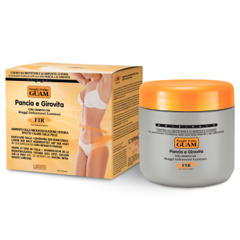 Моделирующая маска для живота и талии с микрокристаллами Турмалина Guam