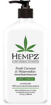 Увлажняющее молочко для тела Кокос и Арбуз Hempz 500 мл