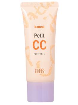 СС-крем для лица с теплым подтоном Natural Petit CC SPF 32 PA++ Holika Holika 30 мл