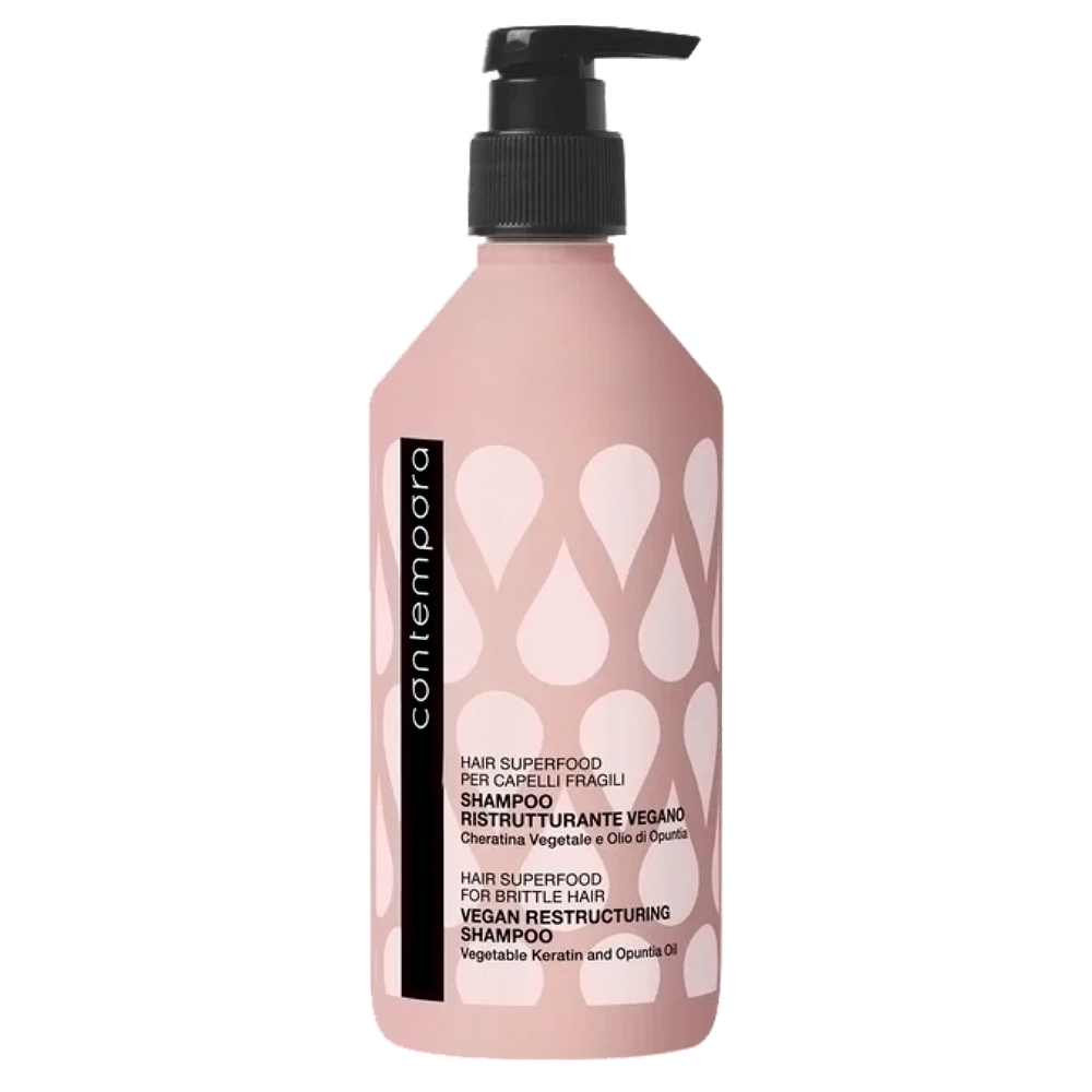 Восстанавливающий шампунь с кератином и маслом опунции Hair Superfood