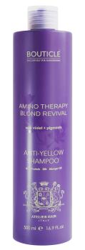 Шампунь с анти-желтым эффектом для осветленных и седых волос Anti-Yellow Shampoo Bouticle 500 мл