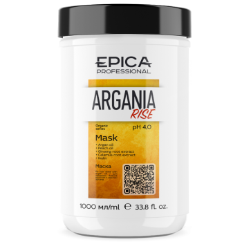 Маска для придания блеска волосам с маслом арганы Argania Rise Organic Epica