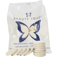 Горячий воск в дисках - Белый - с тальком, для очень чувствительной кожи №6 Beauty Image 1000 г