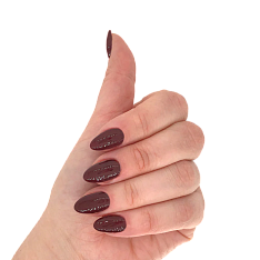 Гель-лак Layba Gel Polish (1100R25-669, N.669, Red glitter, 5 мл)