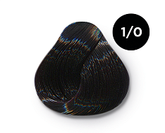 Перманентная крем-краска для волос Ollin Color (770211, 1/0, иссиня-черный, 100 мл, Брюнет)