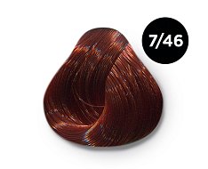 Перманентная крем-краска для волос Ollin Color (770587, 7/46, русый медно-красный, 100 мл, Русый)