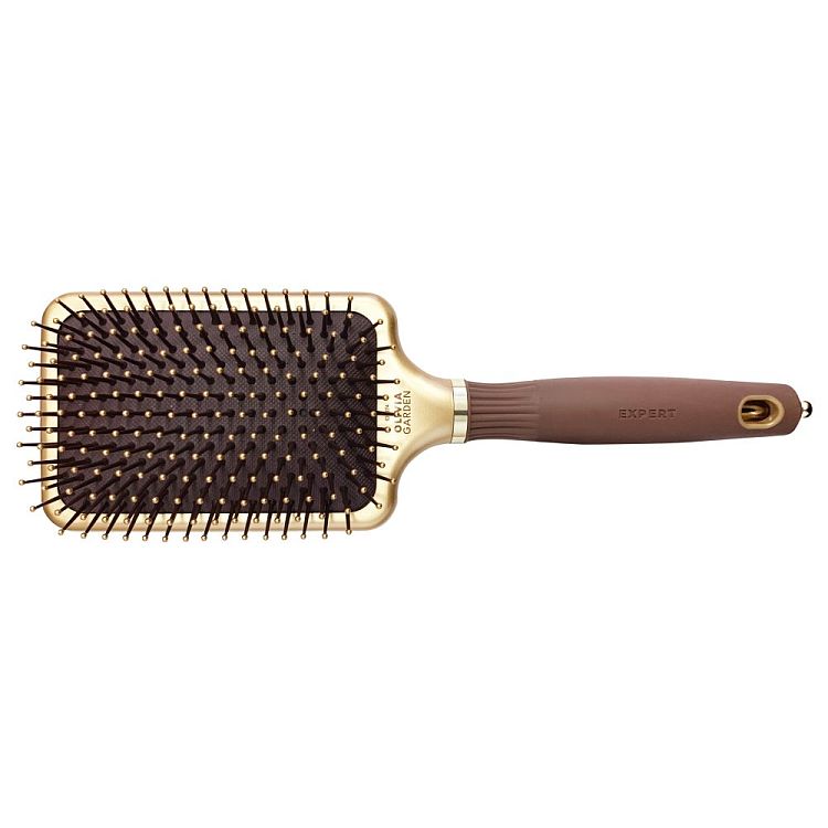 Щетка EXPERT CARE RECTANGULAR Nylon Bristle Gold&Brown L