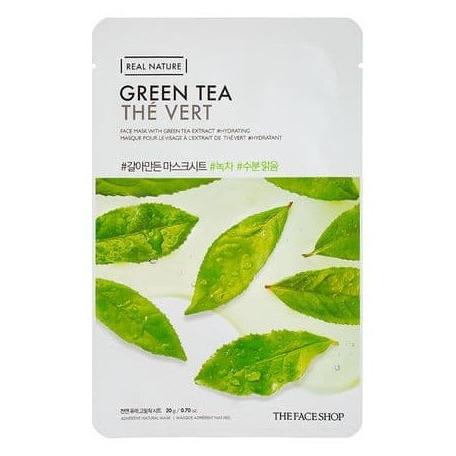 

Тканевая маска с экстрактом зеленого чая Real Nature Green Tea Mask Sheet 2017