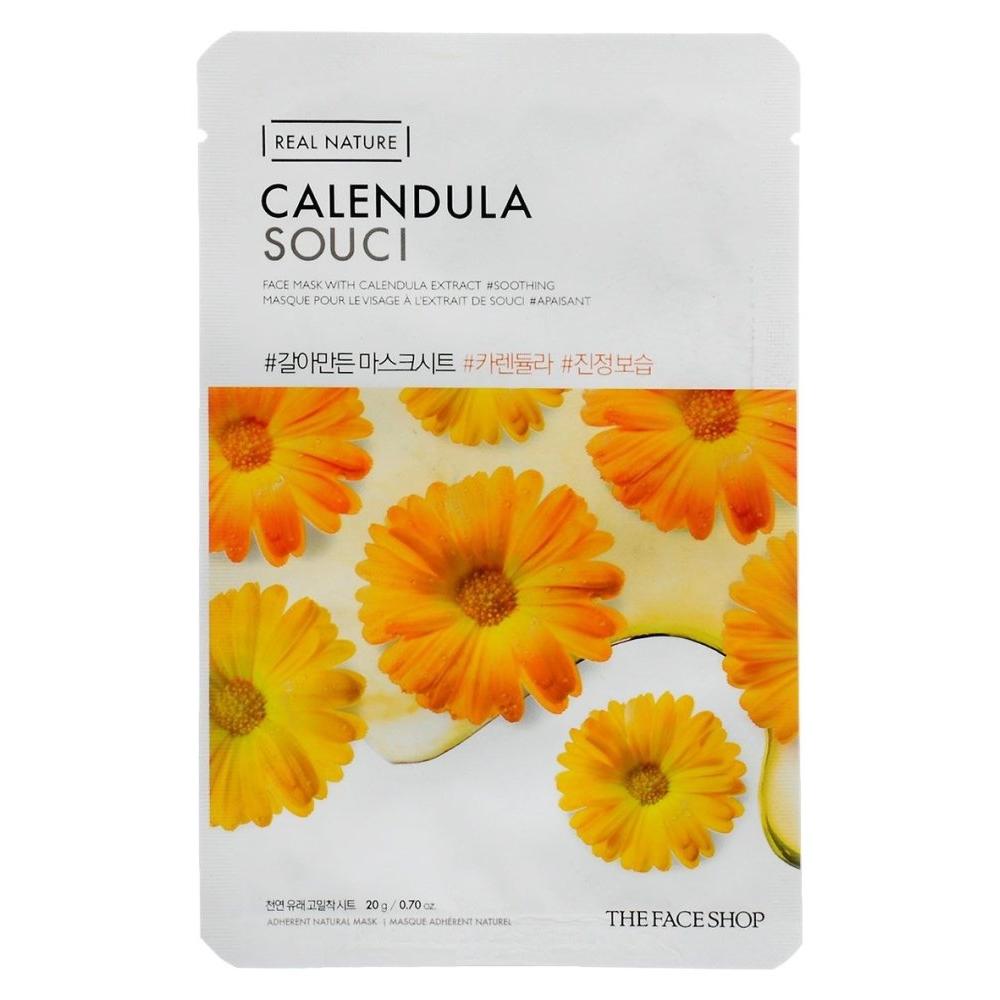 

Тканевая маска с экстрактом календулы Real Nature Mask Sheet Сalendula