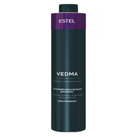 Молочный блеск-бальзам для волос Vedma (VED/B1, 1000 мл) полотенце махровое жаккардовое lovelife flowers 70х130 см молочный 100% хл 500 гр м2