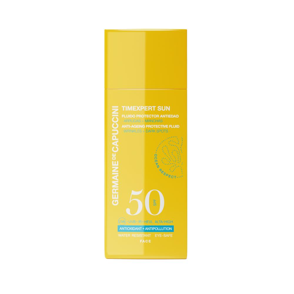 Эмульсия солнцезащитная антивозрастная для лица SPF 50 TE Sun Anti-Ageing Protective Fluid SPF 50 витаминная эмульсия c pure fluid