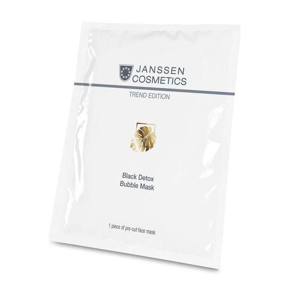 Купить Биоцеллюлозная детокс-маска для глубокого очищения и обновления кожи Black Detox Bubble Mask (8209M, 1 шт), Janssen (Германия)