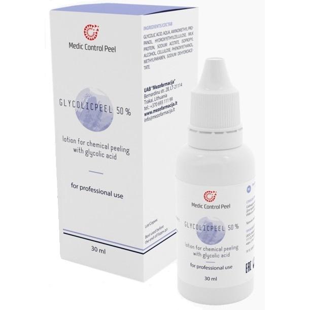

Лосьон-гель для поверхностного химического пилинга Glycolicpeel 50% (340418, 30 мл)