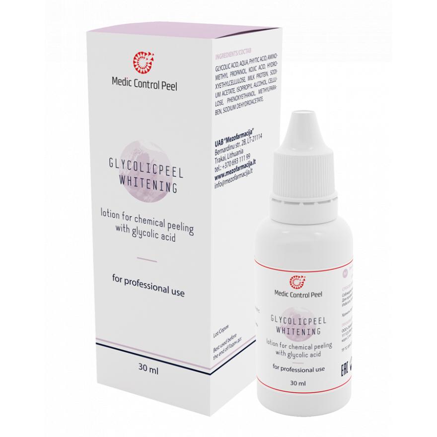 

Лосьон-гель для поверхностного химического пилинга Glycolicpeel Whitening (340432, 30 мл, 30 мл)