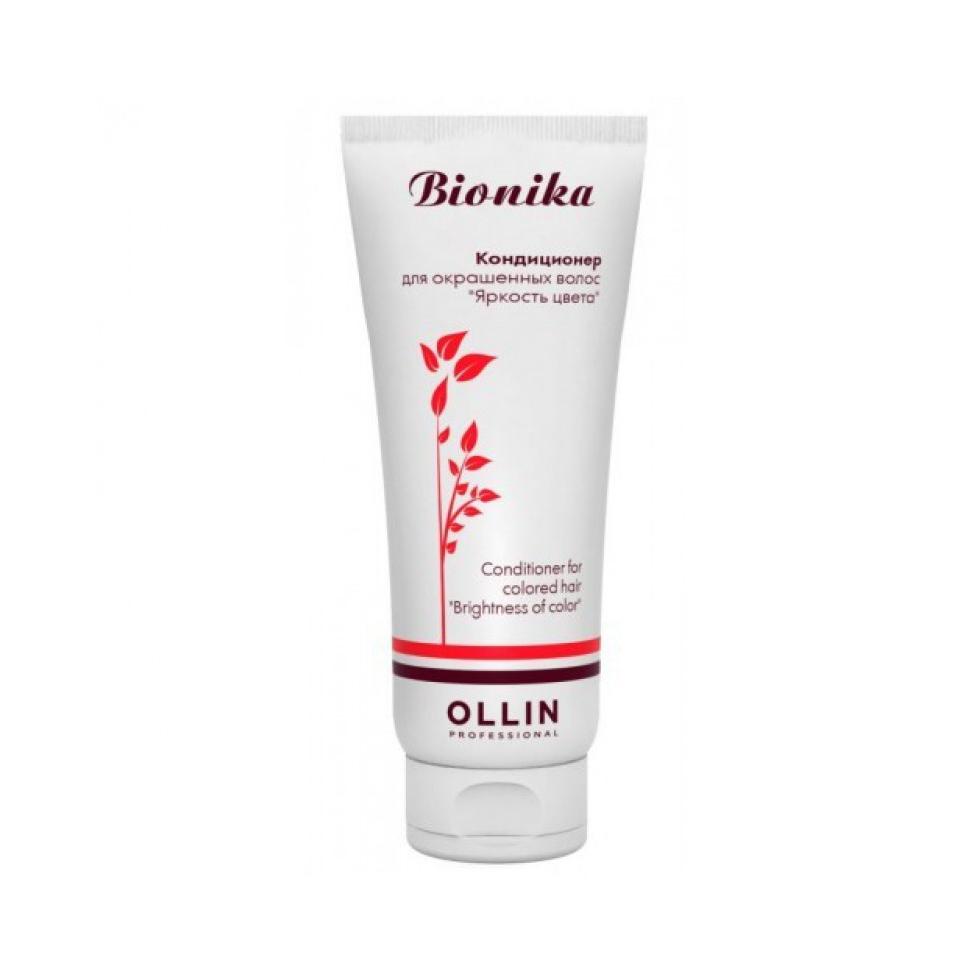 Купить Кондиционер для окрашенных волос Яркость цвета Ollin BioNika, Ollin Professional (Россия)
