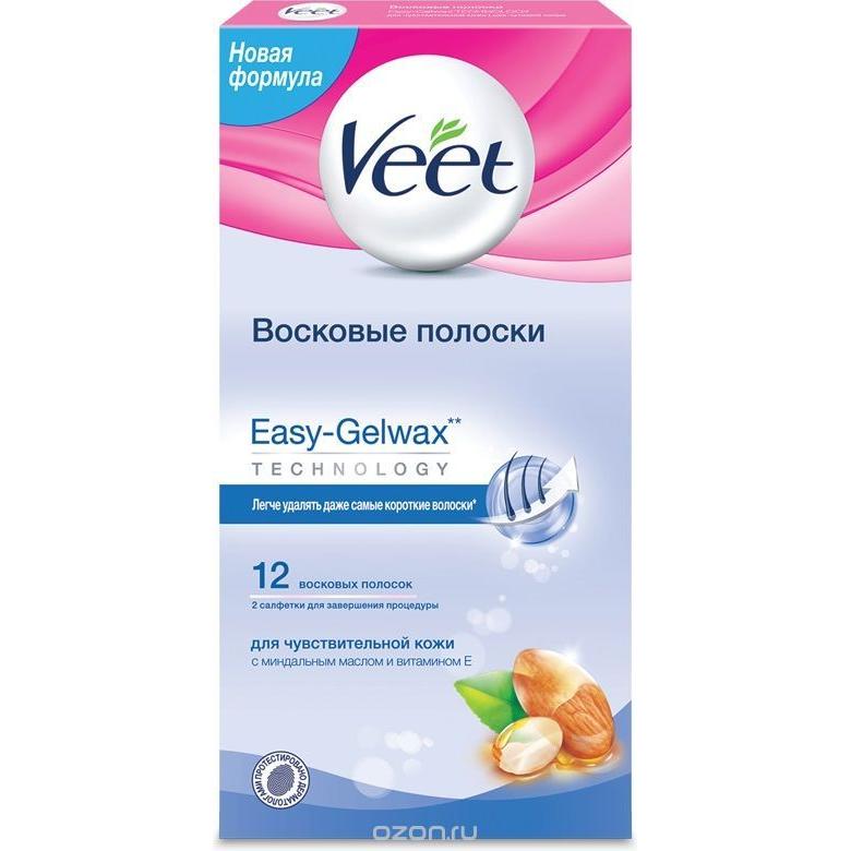 

Восковые полоски Veet для чувствительной кожи