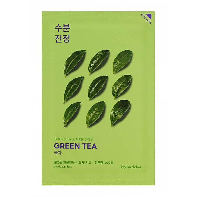 Тканевая маска с зеленым чаем Pure Essence Mask Sheet Green Tea steblanc тканевая маска сыворотка для лица с витамином с 25